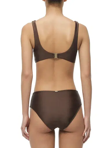 Simkhai Women's Veyra Shell Bikini Top - Chocolate - Size XS | Thumbnail 5 Simkhai Women's Veyra Shell Bikini Top - Chocolate - Size XS | Thumbnail 5