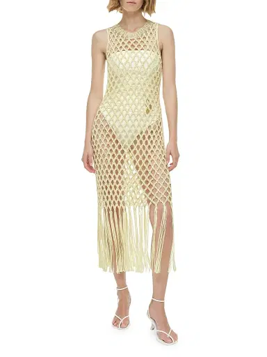 Simkhai Women's Jensen Macrame Midi-Dress | Thumbnail 2 Simkhai Women's Jensen Macrame Midi-Dress | Thumbnail 2