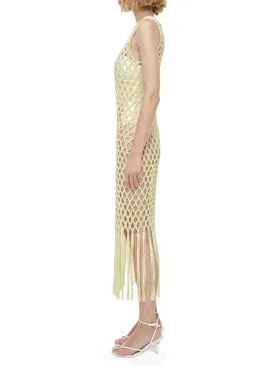Simkhai Women's Jensen Macrame Midi-Dress | Thumbnail 4 Simkhai Women's Jensen Macrame Midi-Dress | Thumbnail 4