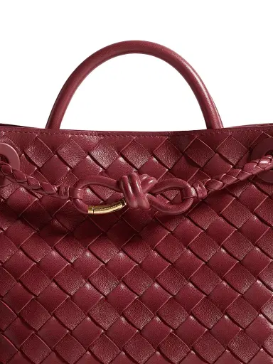 Bottega Veneta Women's Andiamo Small Intrecciato Leather Tote Bag | Thumbnail 8