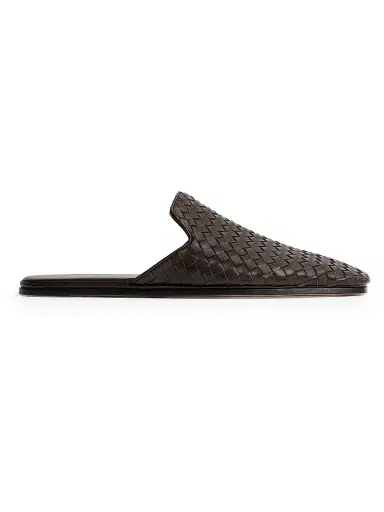 Bottega Veneta Men's Palazzo Intrecciato Leather Mules | Thumbnail 1 Bottega Veneta Men's Palazzo Intrecciato Leather Mules | Thumbnail 1