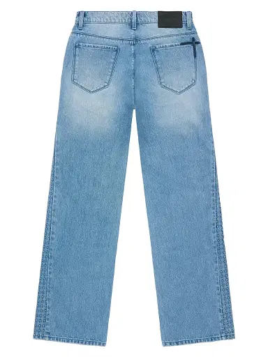 RTA Men's Exodus Zed Distressed Straight-Leg Jeans | Thumbnail 2