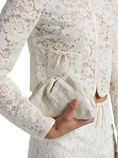 LoveShackFancy Women's Junetta Floral Lace Crop Jacket - | Thumbnail 6 LoveShackFancy Women's Junetta Floral Lace Crop Jacket - | Thumbnail 6