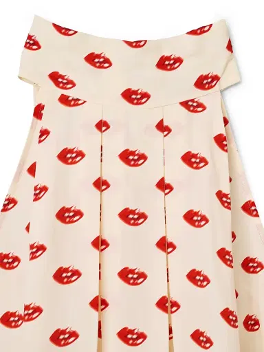 Marc Jacobs Women's Lips Halterneck Tie Top - Ivory Multi - Size Small | Thumbnail 7 Marc Jacobs Women's Lips Halterneck Tie Top - Ivory Multi - Size Small | Thumbnail 7