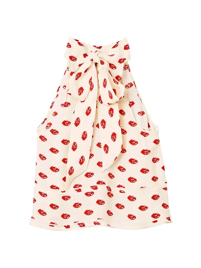 Marc Jacobs Women's Lips Halterneck Tie Top -  Multi