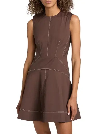 Veronica Beard Women's Karrigan Cotton Minidress | Thumbnail 3 Veronica Beard Women's Karrigan Cotton Minidress | Thumbnail 3