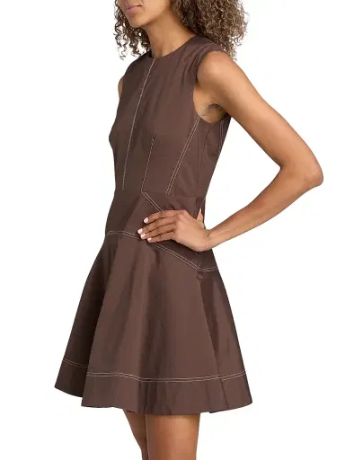 Veronica Beard Women's Karrigan Cotton Minidress | Thumbnail 4 Veronica Beard Women's Karrigan Cotton Minidress | Thumbnail 4