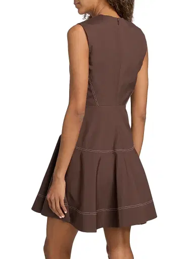 Veronica Beard Women's Karrigan Cotton Minidress | Thumbnail 5 Veronica Beard Women's Karrigan Cotton Minidress | Thumbnail 5