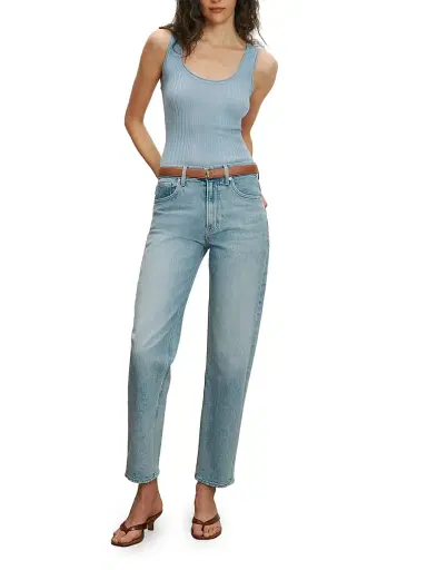 Veronica Beard Women's Harley Arc Leg High-Rise Jeans | Thumbnail 2