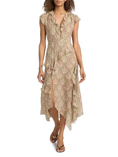 Veronica Beard Women's Avenel Paisley Cap-Sleeve Dress | Thumbnail 2