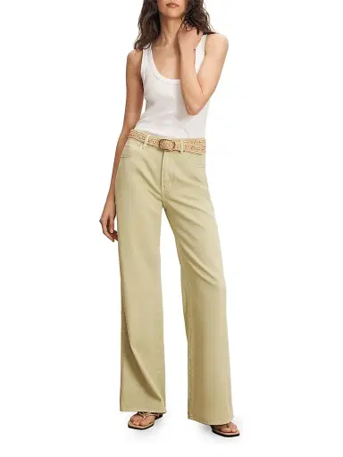 Veronica Beard Women's Kasey Mid-Rise Wide-Leg Jeans | Thumbnail 2 Veronica Beard Women's Kasey Mid-Rise Wide-Leg Jeans | Thumbnail 2