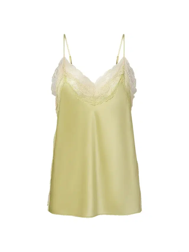 Veronica Beard Women's Johanan Lace-Trimmed Silk-Blend Top - Pistachio