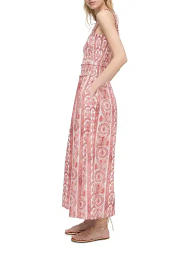 Hill House Home Women's The Azalea Maxi Nap Dress - Coral Corsica Paisley | Thumbnail 3 Hill House Home Women's The Azalea Maxi Nap Dress - Coral Corsica Paisley | Thumbnail 3