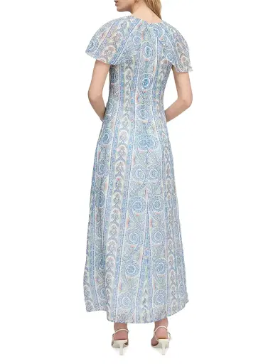 Hill House Home Women's The Davina Dress - Blue Corsica Paisley | Thumbnail 3 Hill House Home Women's The Davina Dress - Blue Corsica Paisley | Thumbnail 3