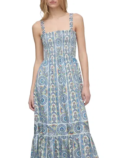 Hill House Home Women's The Anjuli Nap Dress - Blue Corsica Paisley | Thumbnail 5 Hill House Home Women's The Anjuli Nap Dress - Blue Corsica Paisley | Thumbnail 5