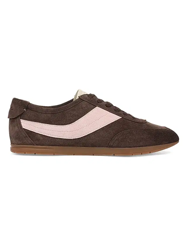Vince Women's LA Runner Suede Slip-On Sneakers - Dark Mocha