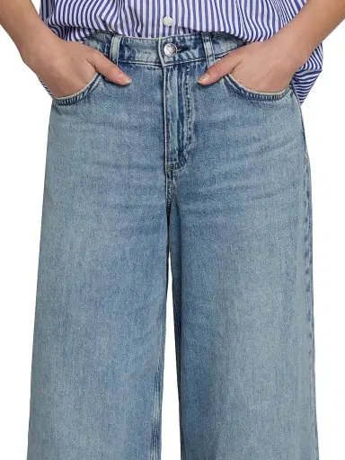 rag & bone Women's Sofie Featherweight Wide-Leg Jeans - Amalfi | Thumbnail 6