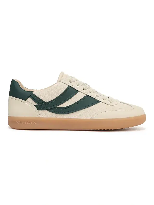 Vince Women's Oasis Low-Top Leather Sneakers - Moonlight Billiard Green