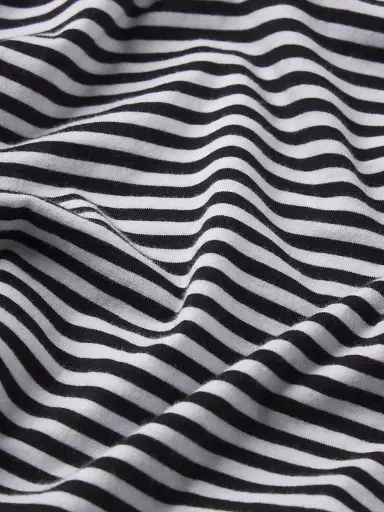 Frame Women's The Ringer Baby Striped Supima Cotton T-Shirt - Black Multi | Thumbnail 8 Frame Women's The Ringer Baby Striped Supima Cotton T-Shirt - Black Multi | Thumbnail 8