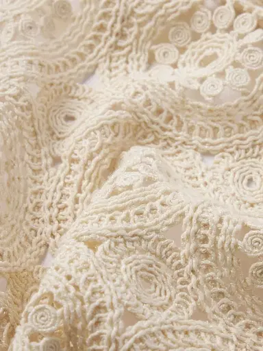 Frame Women's The Crochet Tank Top - Cream - Size Medium | Thumbnail 9