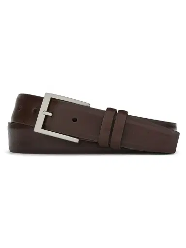 W. Kleinberg Men's Nappa Leather Plated-Brass Belt | Thumbnail 1