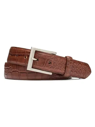 W. Kleinberg Men's Alligator Belt | Thumbnail 1 W. Kleinberg Men's Alligator Belt | Thumbnail 1