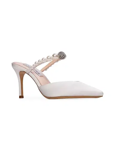 Anne Barge Women's Bijou Satin Pumps - White Satin - Size 12 | Thumbnail 2