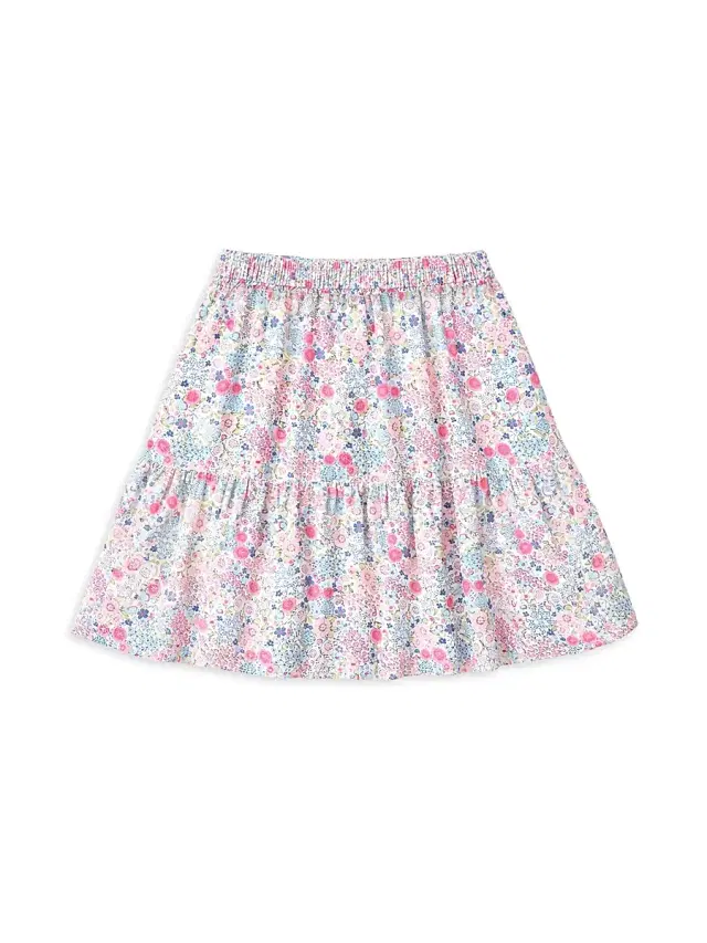 Florence Eiseman Girl's Floral Cotton Tiered Skirt