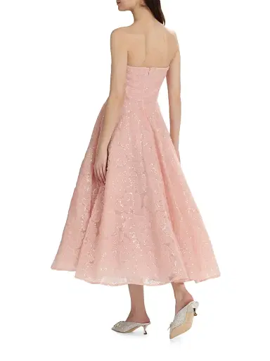 Theia Women's Selina Strapless Cocktail Dress - Powder Blush | Thumbnail 5