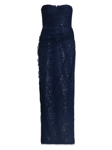 THEIA Women's Mal Beaded Lace Strapless Gown | Thumbnail 1