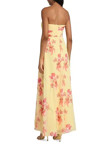 As It May Women's Isabella Strapless Woven Gown - Blooming Tiger Lillies | Thumbnail 5 As It May Women's Isabella Strapless Woven Gown - Blooming Tiger Lillies | Thumbnail 5