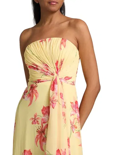 As It May Women's Isabella Strapless Woven Gown - Blooming Tiger Lillies | Thumbnail 6 As It May Women's Isabella Strapless Woven Gown - Blooming Tiger Lillies | Thumbnail 6
