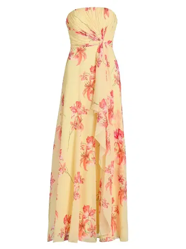 As It May Women's Isabella Strapless Woven Gown - Blooming Tiger Lillies | Thumbnail 1 As It May Women's Isabella Strapless Woven Gown - Blooming Tiger Lillies | Thumbnail 1