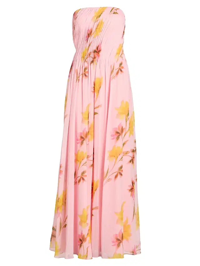As It May Women's Emilia Strapless Woven Gown - Daffodil Blooms
