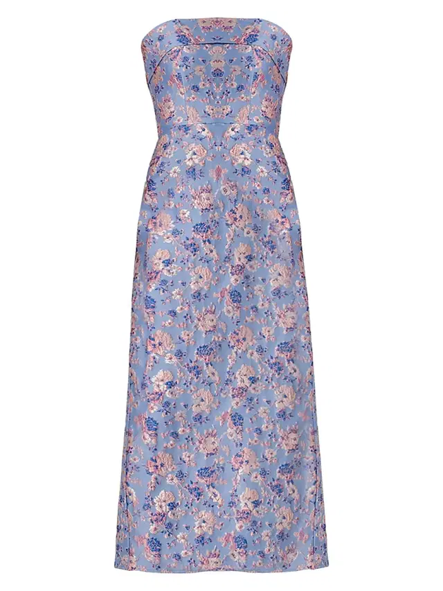 Shoshanna Women's Callie Floral Strapless Cocktail Dress - Lilac Multi