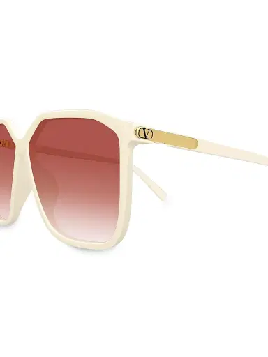 Valentino Garavani Women's Vilouette 59MM Geometric Sunglasses -  Brown | Thumbnail 3