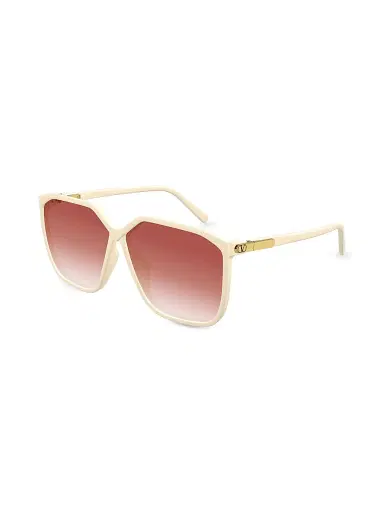 Valentino Garavani Women's Vilouette 59MM Geometric Sunglasses -  Brown | Thumbnail 1