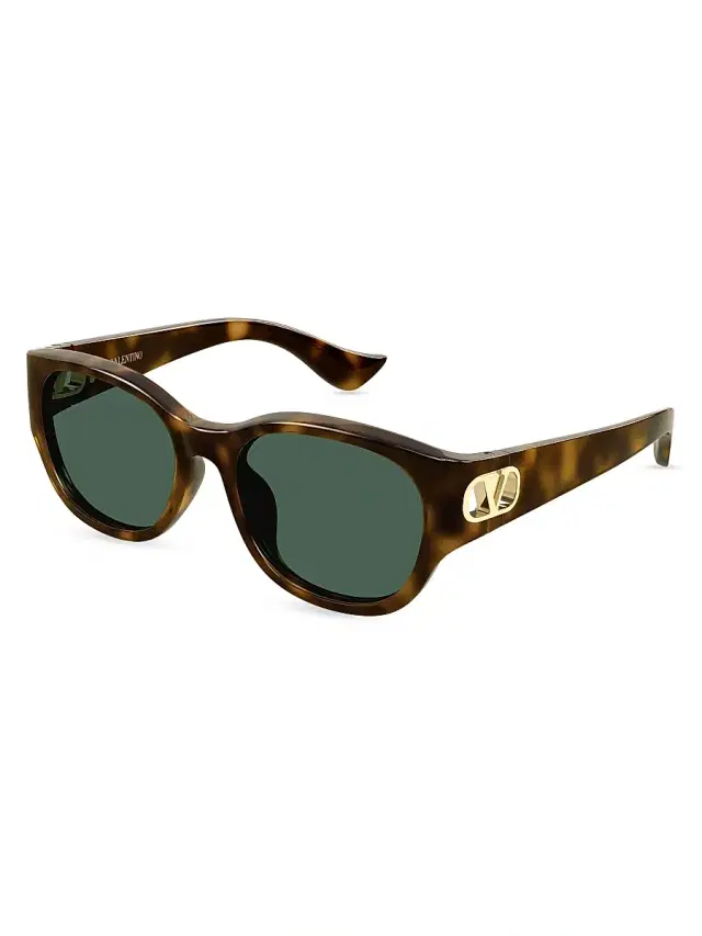 Valentino Garavani Women's Vain Light 55MM Square Sunglasses - Brown Green