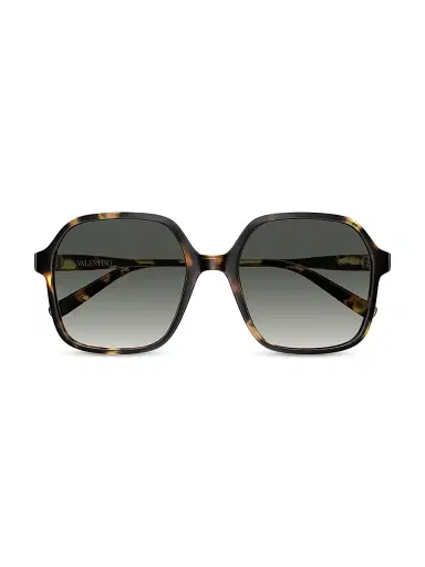 Valentino Garavani Women's Light 58MM Square Sunglasses - Brown | Thumbnail 2