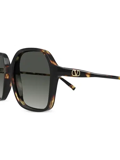 Valentino Garavani Women's Light 58MM Square Sunglasses - Brown | Thumbnail 3