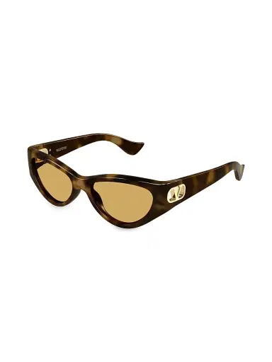 Valentino Garavani Women's Vain Light 54MM Cat-Eye Sunglasses - Brown | Thumbnail 1