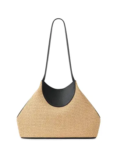 Givenchy Women's Small Facet Tote Bag in Raffia | Thumbnail 3 Givenchy Women's Small Facet Tote Bag in Raffia | Thumbnail 3