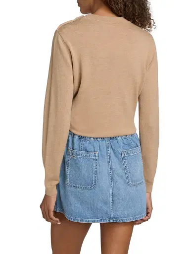 Ba&sh Women's Byleil Wool Button-Shoulder Sweater | Thumbnail 5 Ba&sh Women's Byleil Wool Button-Shoulder Sweater | Thumbnail 5