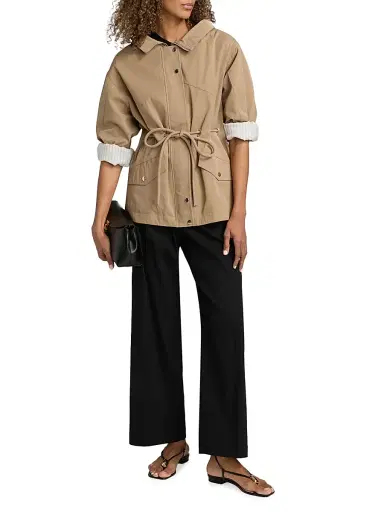 Ba&sh Women's Ilio Mini Trench Coat - Camel | Thumbnail 2 Ba&sh Women's Ilio Mini Trench Coat - Camel | Thumbnail 2
