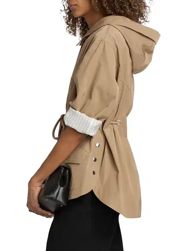 Ba&sh Women's Ilio Mini Trench Coat - Camel | Thumbnail 4 Ba&sh Women's Ilio Mini Trench Coat - Camel | Thumbnail 4