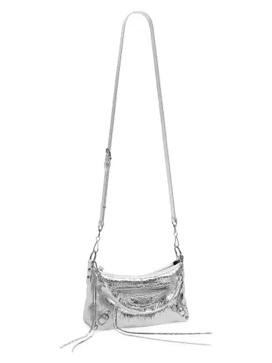 Balenciaga Women's Le City Moto Mini Shoulder Bag - Silver | Thumbnail 2