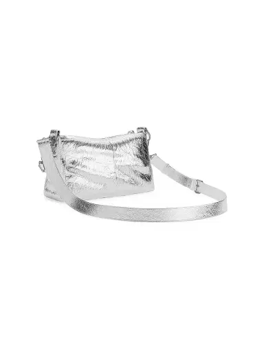 Balenciaga Women's Le City Moto Mini Shoulder Bag - Silver | Thumbnail 3