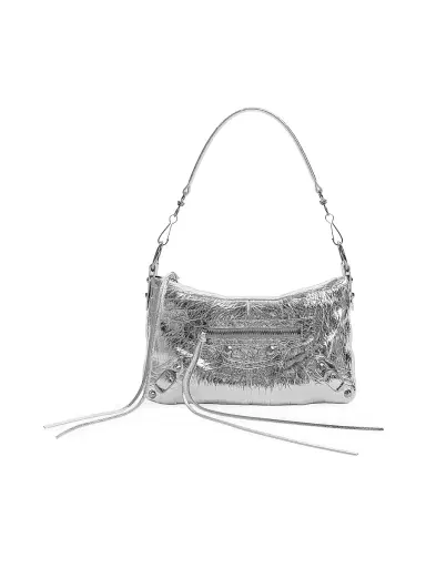 Balenciaga Women's Le City Moto Mini Shoulder Bag - Silver | Thumbnail 1