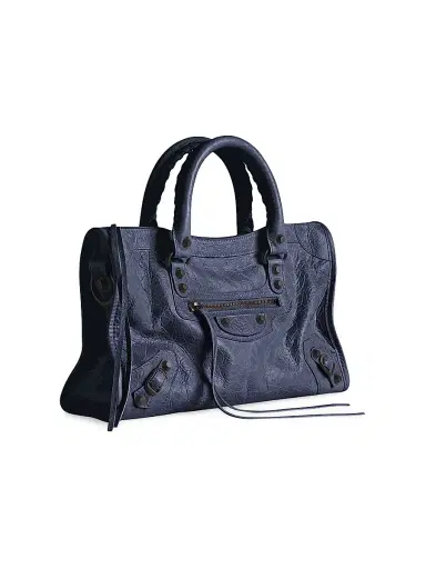 Balenciaga Women's Le City Small Top Handle Bag - Dark Maree | Thumbnail 4 Balenciaga Women's Le City Small Top Handle Bag - Dark Maree | Thumbnail 4