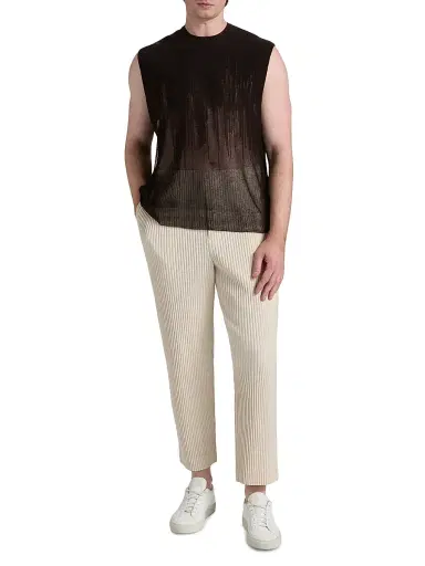 Homme Plissé Issey Miyake Men's Monthly Colors: April Trousers - Duomo Beige - Size Small | Thumbnail 2